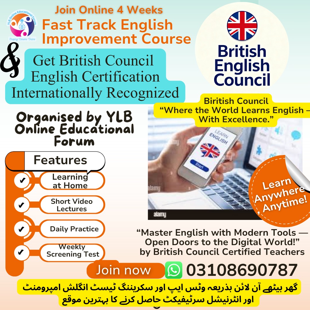 Biritish Council UK Certification English Improvement